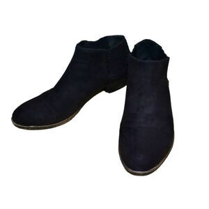 SUGAR Tess low Heel Ankle Booties Sz 8.5 Black Short Dressy Comfort Boots